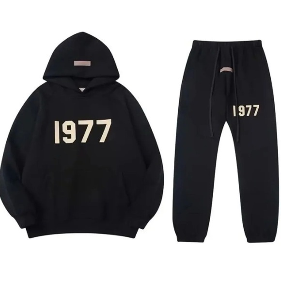 Fear of God Other - Fear of God Black Hoodie and Sweatpants Set